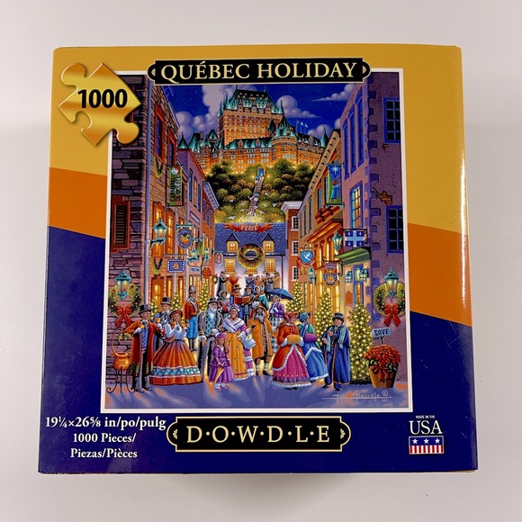Dowdle Puzzle, “Quebec Holiday”  1,000 Pieces - Picture 1 of 15